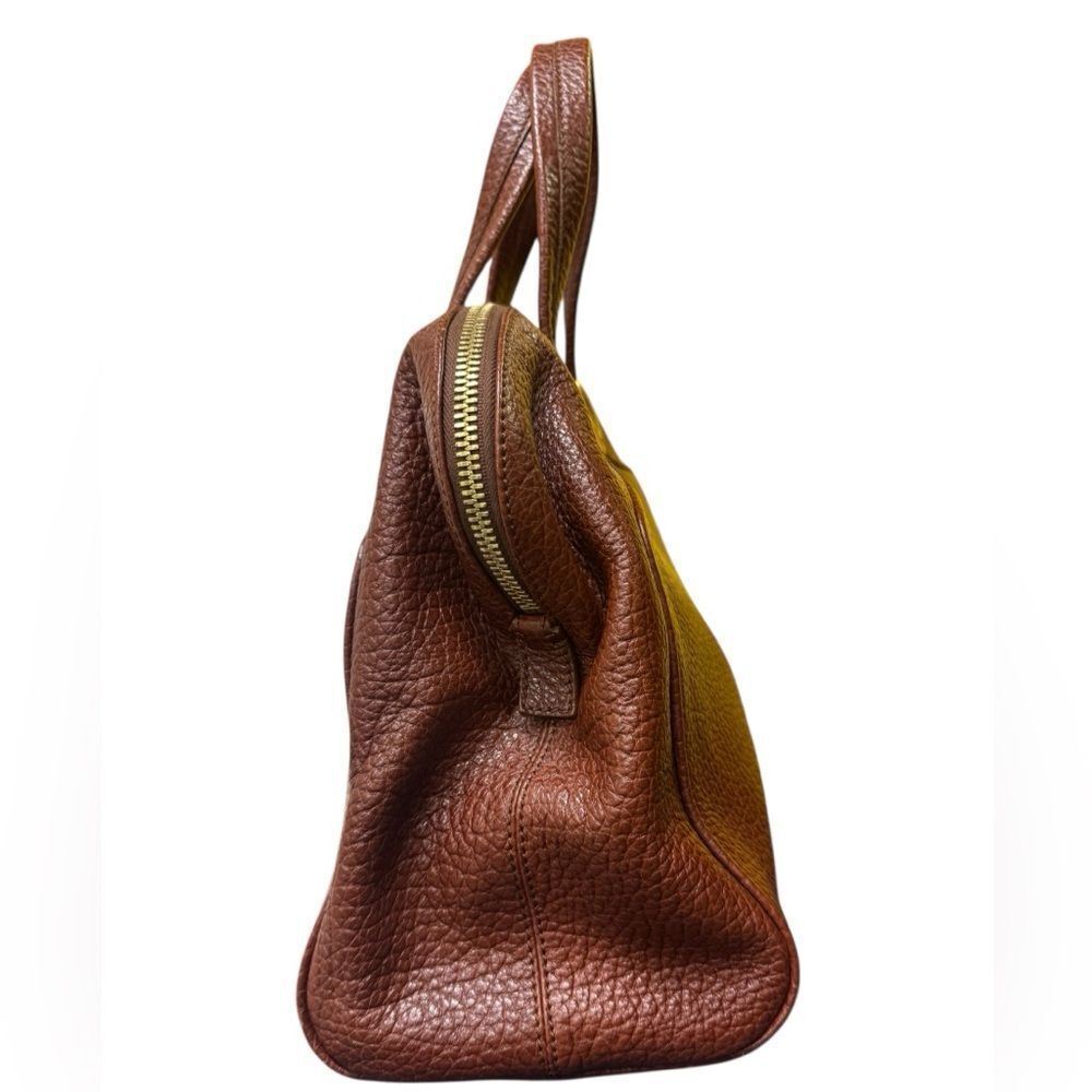 FENDI Brown Pebbled Leather Chameleon Top Handle Tote Bag Handbag Auth Ex.++ - Picture 3 of 16